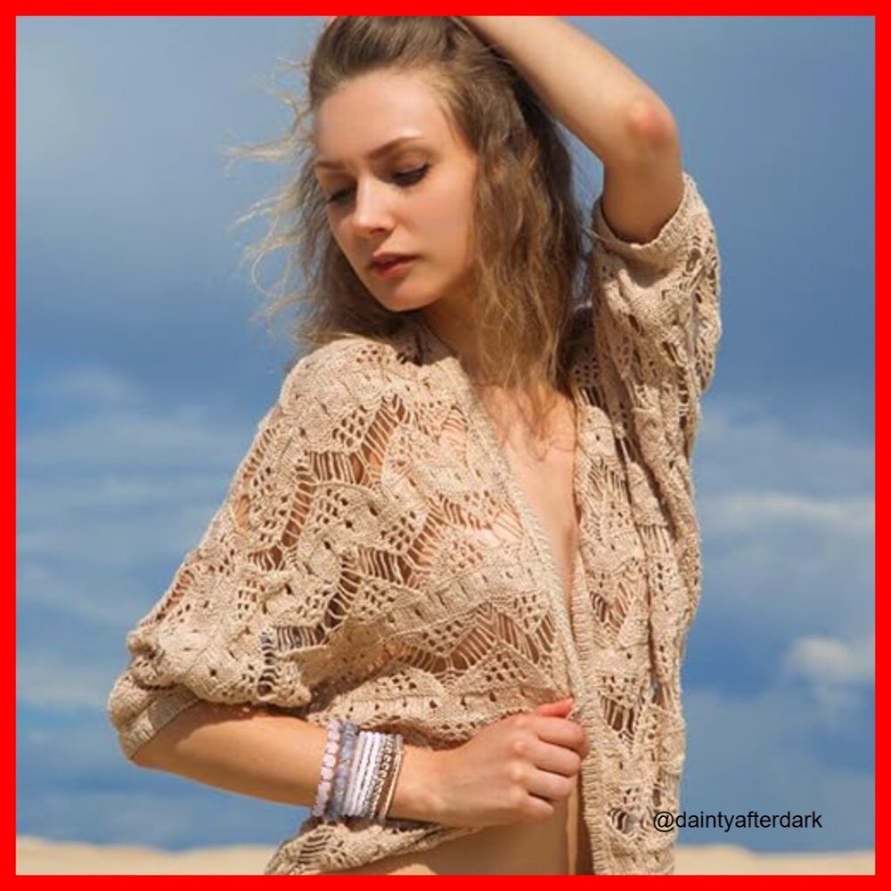 Crystal Beaded Stretch Bracelets Set Adjustable S… - image 6